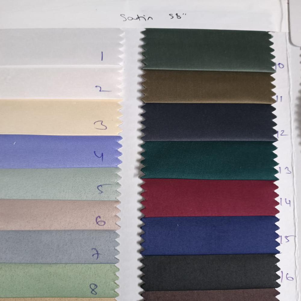 POLYCOTTON SATIN SHIRTING FABRIC 58