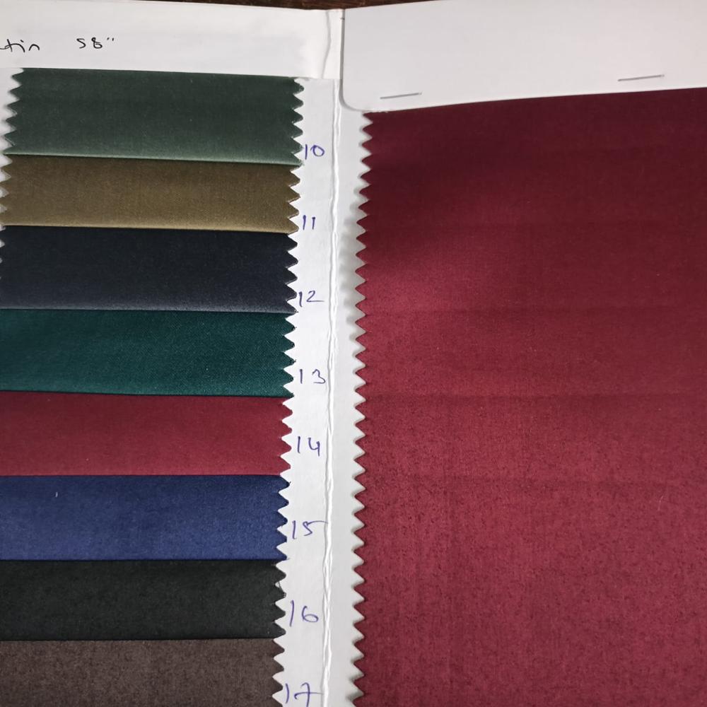 POLYCOTTON SATIN SHIRTING FABRIC 58