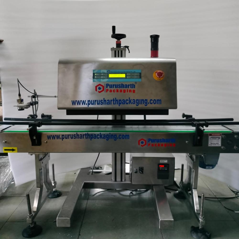 indian auto  induction sealer with conveyor heavy duty
