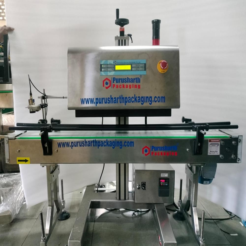 indian auto  induction sealer with conveyor heavy duty