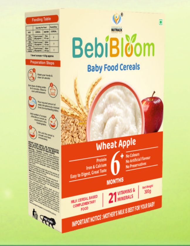 Baby Bloom Wheat & Apply - Flavor: Apple