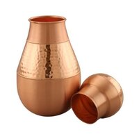 Copper Lotus Pot - Diameter: 6 Inches