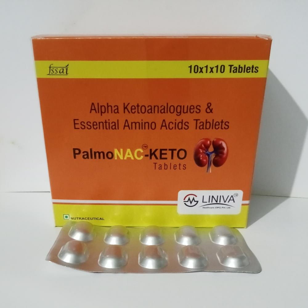 Palmonac-keto tablet (Alphaketoanalaugue and amino acid tablet)