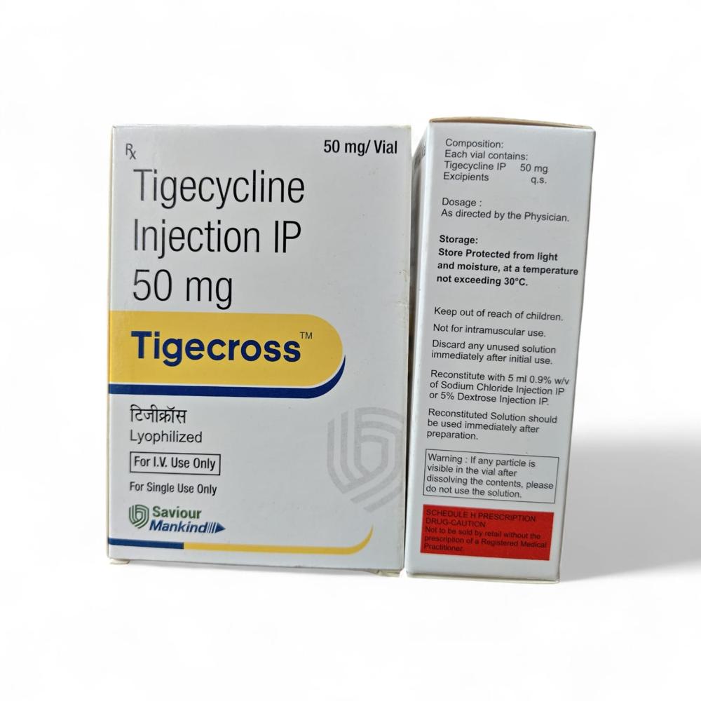 Tigecross 50mg Injection - Life Span: 36 Months