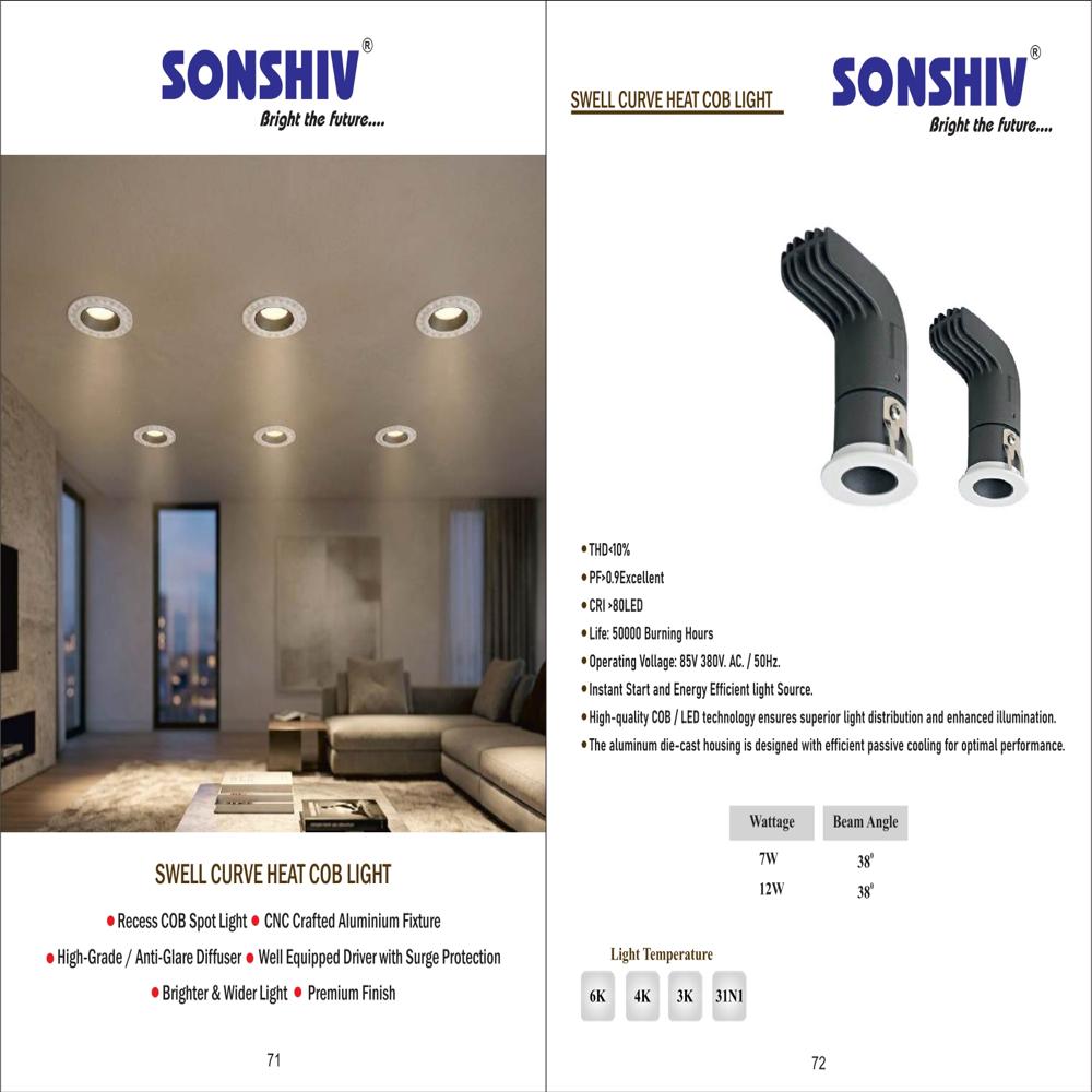 CURVE HEAT COB LIGHT