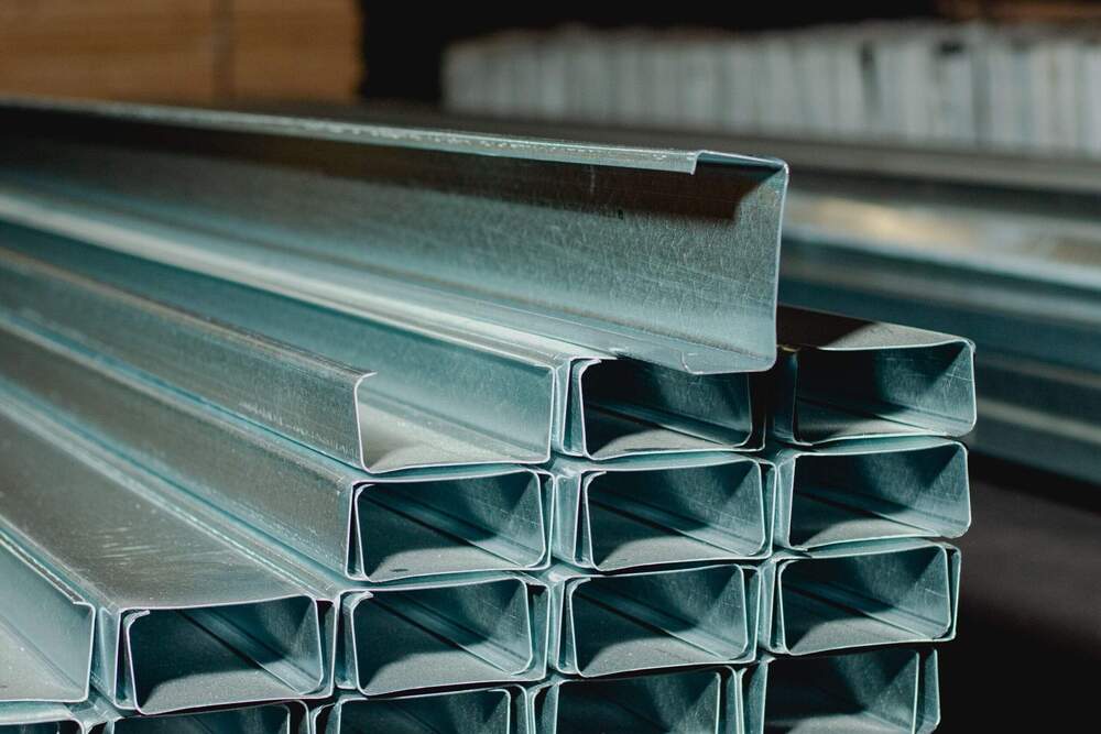 Galvanized C Purlin - Color: Silver