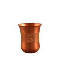 copper damru glass