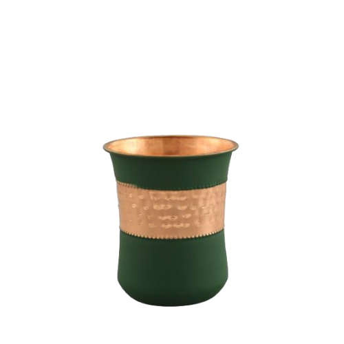 copper damru glass
