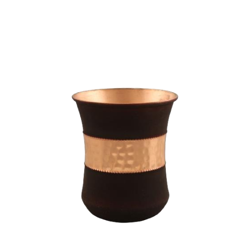 copper damru glass