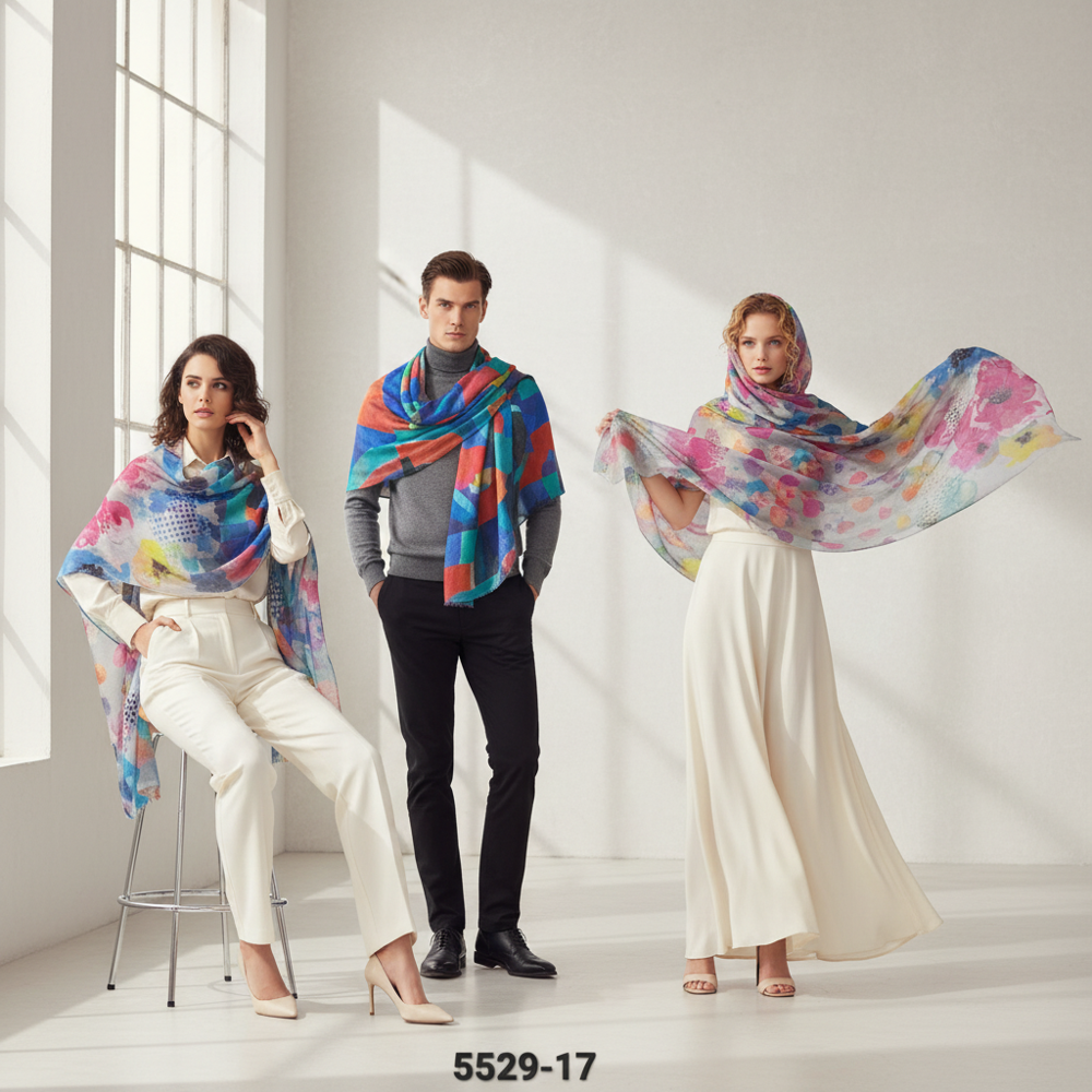 Pure Linen Digital Printed Stoles