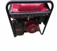 19.5 Hp Xvnt Portable Petrol Generator - Mild Steel Tubular Frame, 82x54x65 Cm, Red & Black | 4-stroke Air-cooled Engine, Automatic Voltage Regulation, Digital Panel, Heavy-duty Wheels