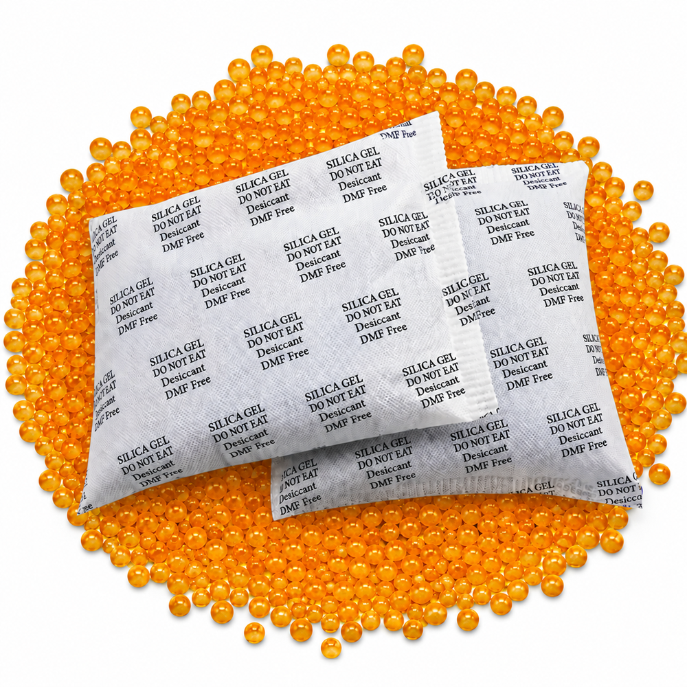Silicagel Orange Beads 200 & 250 Gm Pouch