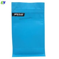 Matt Blue Standy Zipper Pouch