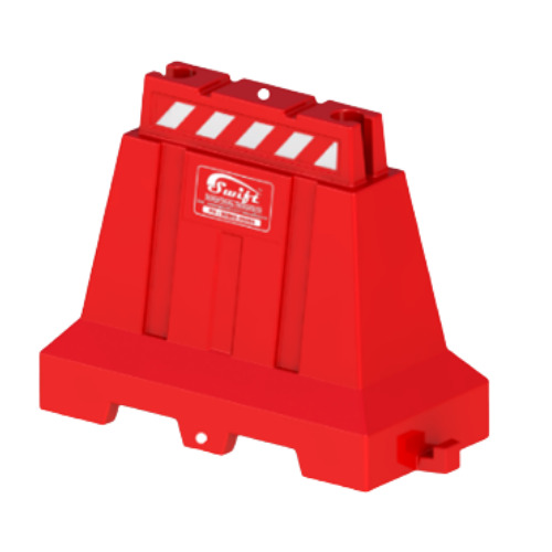RSB-1M-NE(1050) Red 1 Mtr Nestable Road Safety Barricade