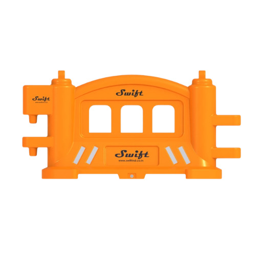 RSB-2M (2055) Yellow 2 Mtr Water Fillable Road Safety Plastic Barricade