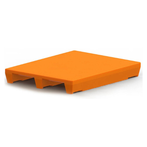 SIP-R2-1209 2 Way Entry Non-Reversible Heavy Duty Plastic Pallet Plain Top Industrial Storage Pallet