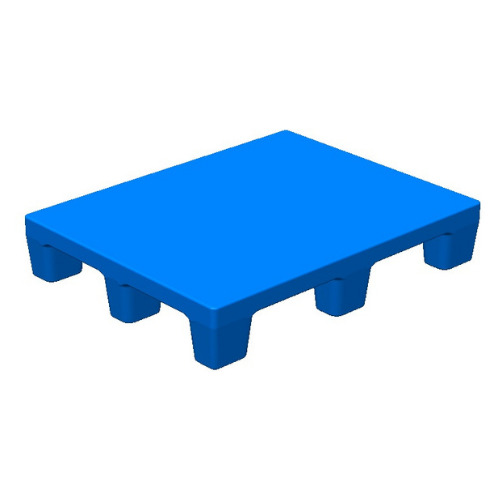 SIP-R4-0907 4 Way Entry Non-Reversible Plastic Pallet Flat Plain Top Heavy Duty Industrial Pallet