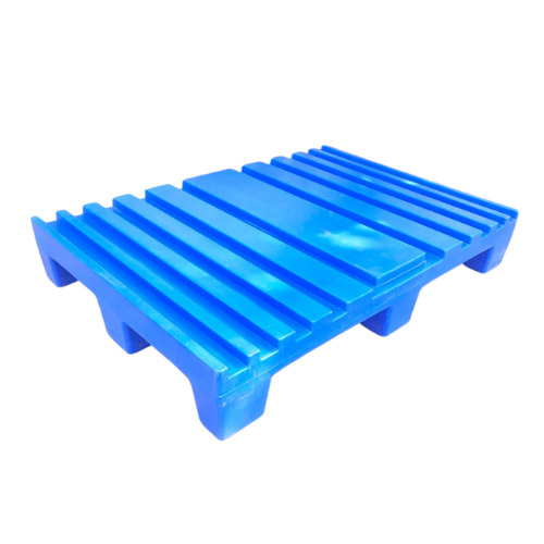 SIP-R4-1076GS-OO 4 Way Entry Non-Reversible Printing Plastic Pallet Grooved Top Heavy Duty Industrial