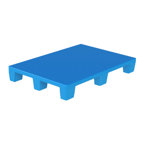 SIP-R4-1208FP-SO 4 Way Entry Non-Reversible Steel Reinforced Plastic Pallet Flat Plain Top Side Edge