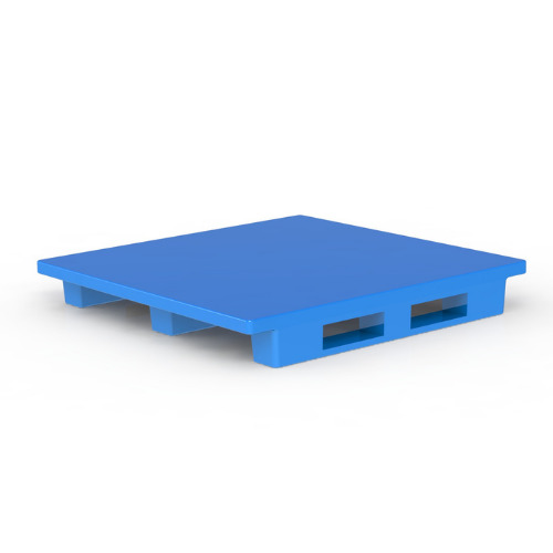 SIP-R24-1212 4 Way Entry Non-Reversible Plastic Pallet with Side Entry Flat Plain Top Heavyduty Industry