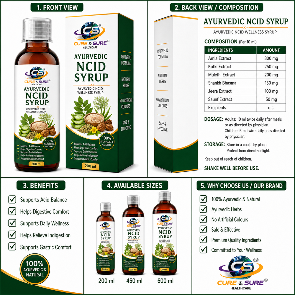 Ayurvedic Ncid Syrup Third Party Manufacturing