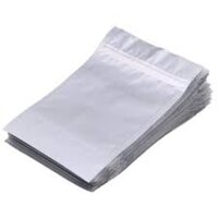 Clear Silver Standy Pouch