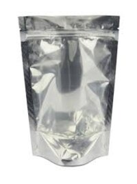 Clear Silver Standy Pouch