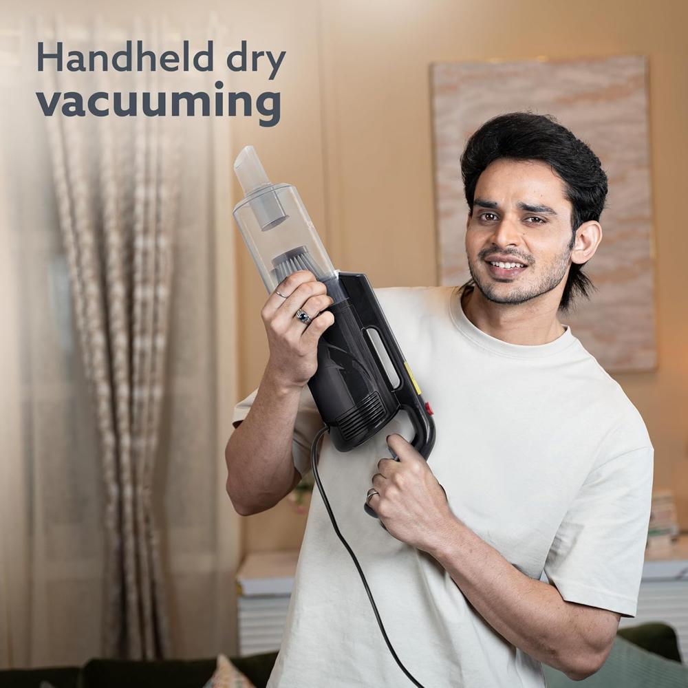AGARO Regal Lite Hand Held Vacuum Cleaner, 700W,for Home Use, Dry Vacuuming, 15 Kpa Suction Power, Lightweight & Durable Body, Small/Mini Size 34215