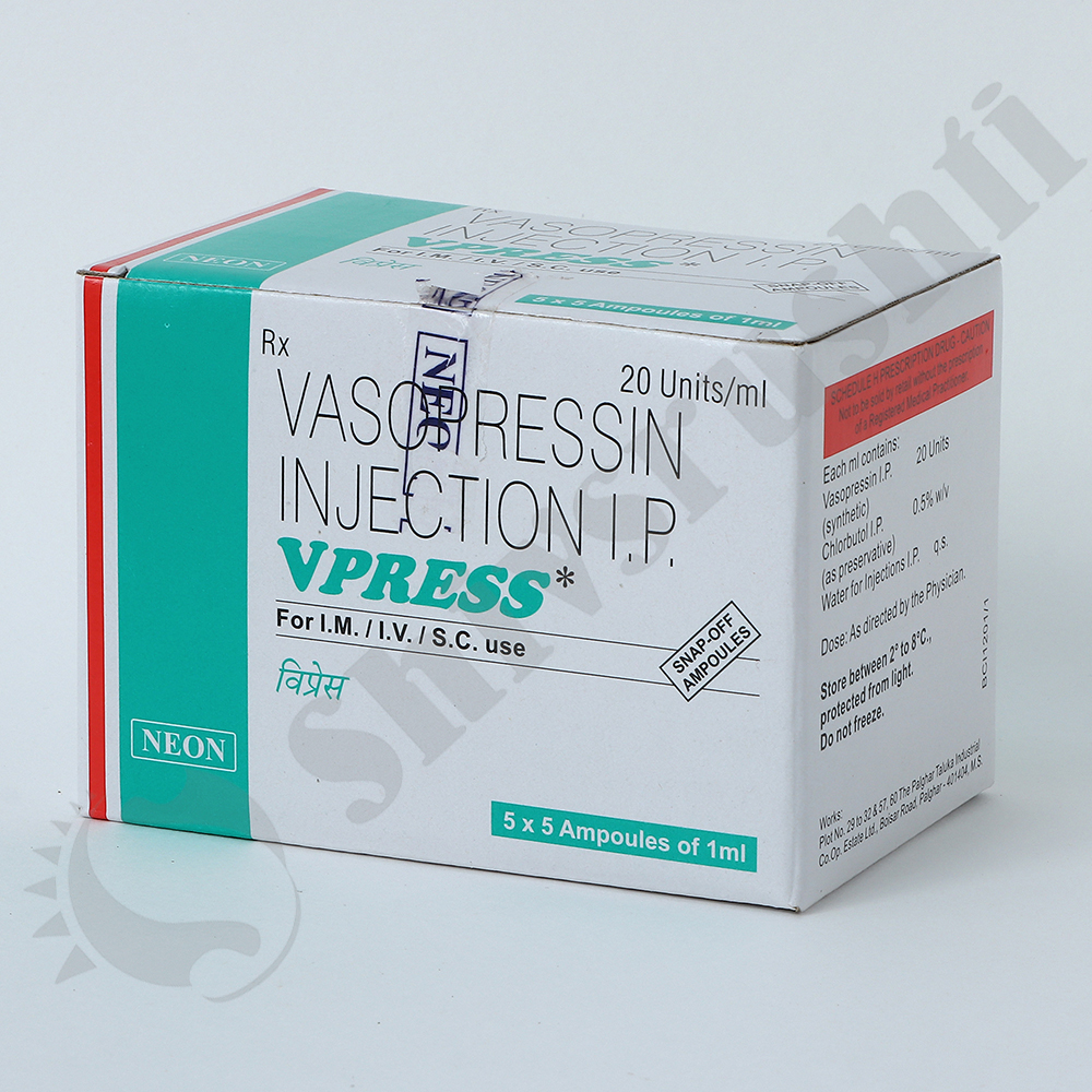 Vpress 20units/ml - Drug Type: Injection
