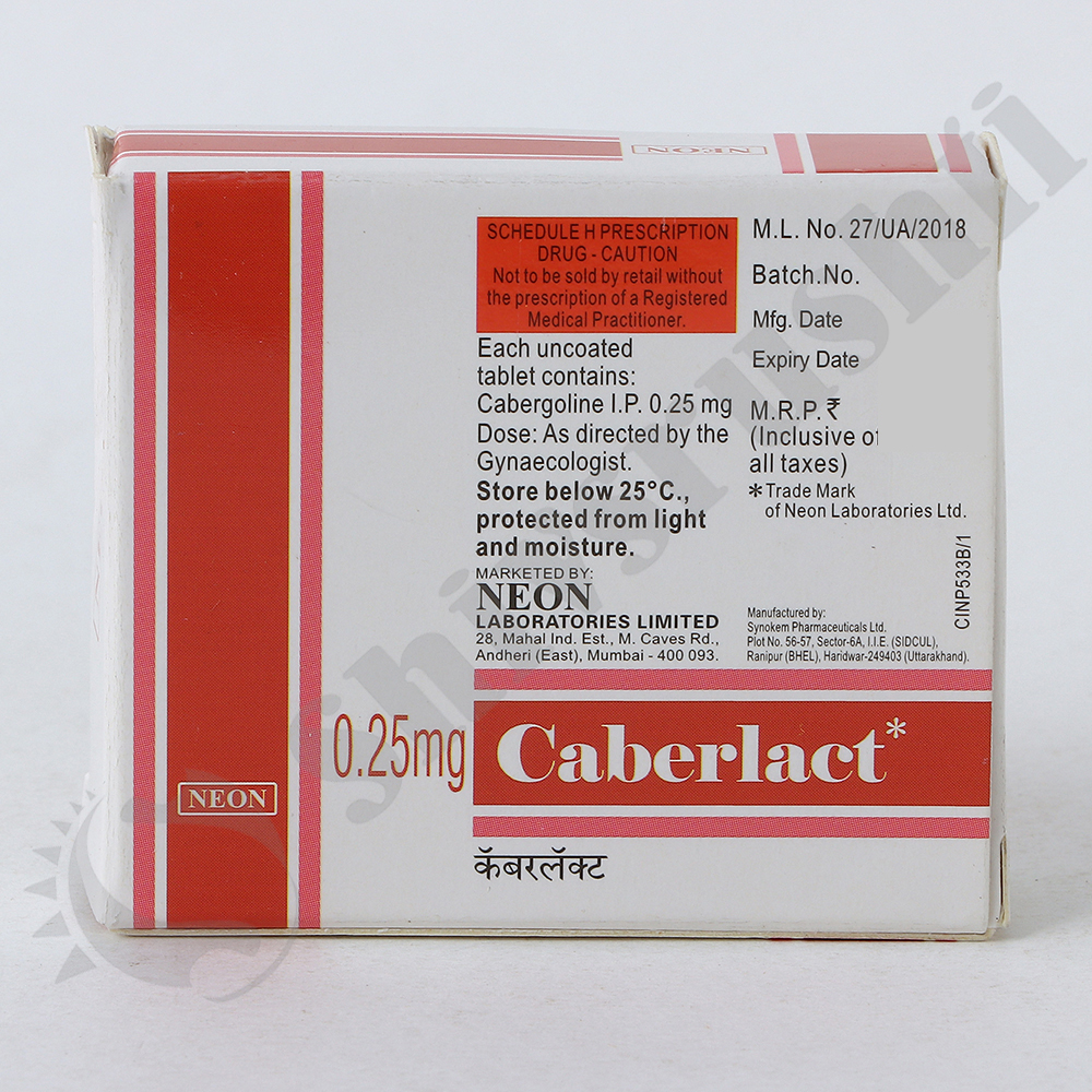 CABERLACT 0.25MG TAB