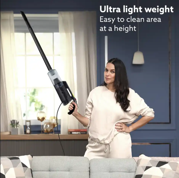 AGARO Regal Lite Plus Hand Held Vacuum Cleaner, Handheld & Stick, 700W, Dry Vacuuming, 15 Kpa Suction Power, Bag Less, Lightweight, Multiple Accessories, for Home Use 34216