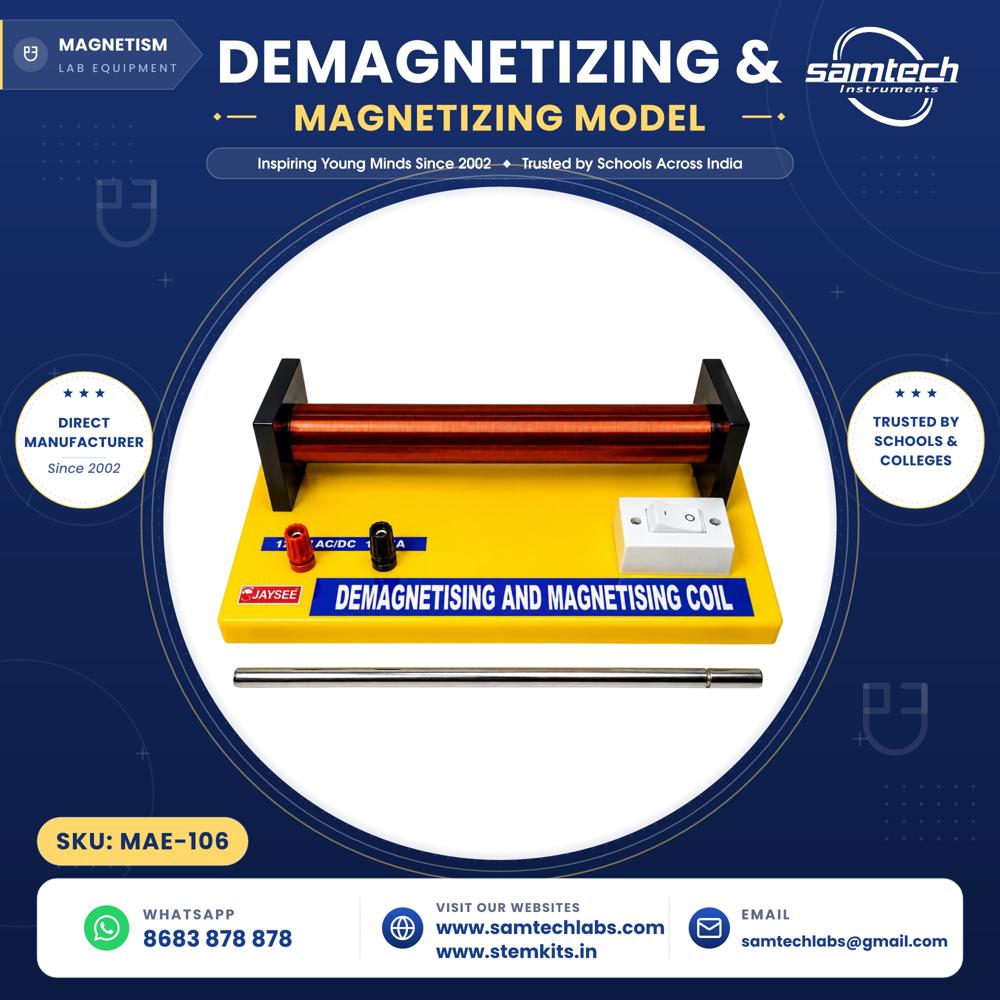 Demagnetizing & Magnetizing Model Mae-106 - Mild Steel Body 320x240x95mm, 2% Accuracy, Push Button Operation
