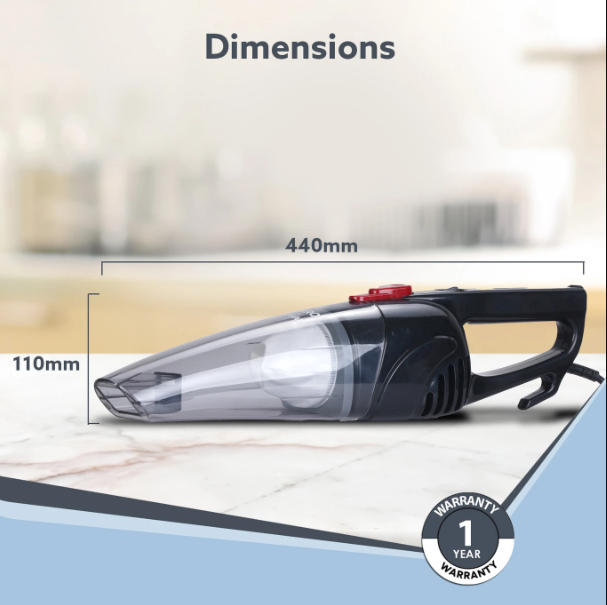 AGARO Regal 800W Handheld Vacuum Cleaner, Dry Use, 6.5 kPa, Black Grand 17-Piece Kitchen Knife Set, High Carbon Stainless Steel 33288