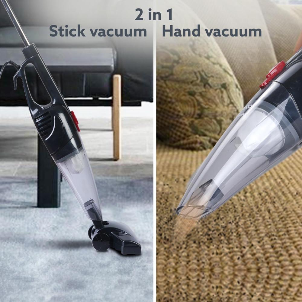 AGARO Regal Plus Upright Vacuum Cleaner, 2-in-1, Handheld & Stick, Dry Vacuuming, for Home Use, 800 Watts, 6.5 kPa Suction Power, Bagless 33423
