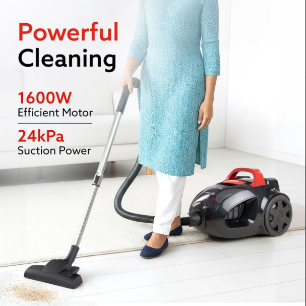 AGARO ICON Bagless Dry Vacuum Cleaner up to 24 kPa Variable Suction with Cyclonic Technology 33424