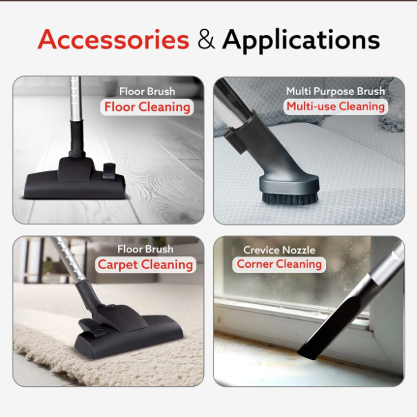 AGARO ICON Bagless Dry Vacuum Cleaner up to 24 kPa Variable Suction with Cyclonic Technology 33424