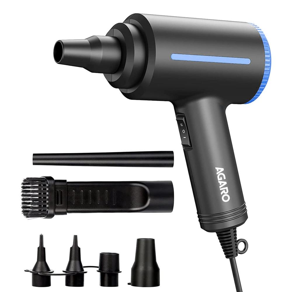 Agaro Compressed Air Duster,air Blower, Powerful 48000 Rpm, Variable Speed, Copper Motor, Air Spray/blower For Electronics & Inflatables, Dust Cleaner For Computer, Laptop, Home, Car & Office 33994 - Application: Computer