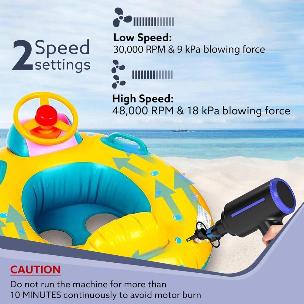 AGARO Compressed Air Duster,Air Blower, Powerful 48000 RPM, Variable Speed, Copper Motor, Air Spray/Blower for Electronics & Inflatables, Dust Cleaner for Computer, Laptop, Home, Car & Office 33994