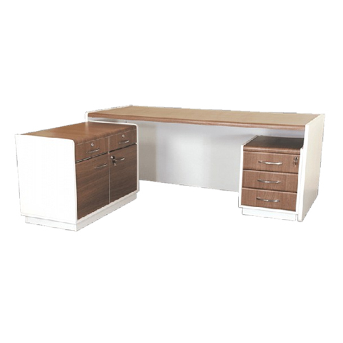 SGKWT09 Wooden Office Table With Side Unit