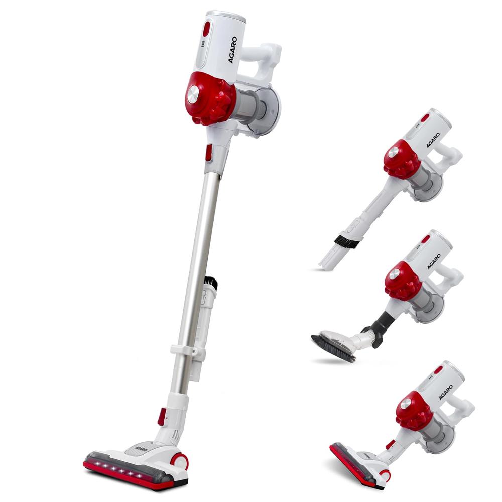 AGARO Regency Cordless Stick Vacuum Cleaner, Dry Vacuuming, 2 Suction Modes, 7 kPa Suction Power, Rechargeable Battery, Deep Clean Carpet to Hard Floor 33999