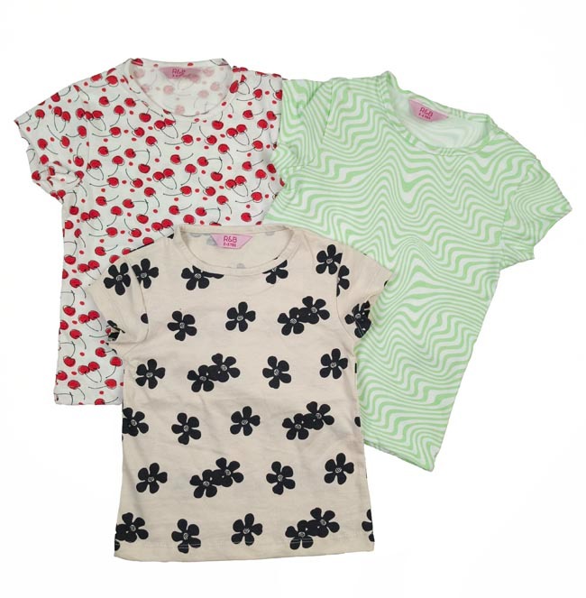 G22241 | R&B Girls Printed Tops