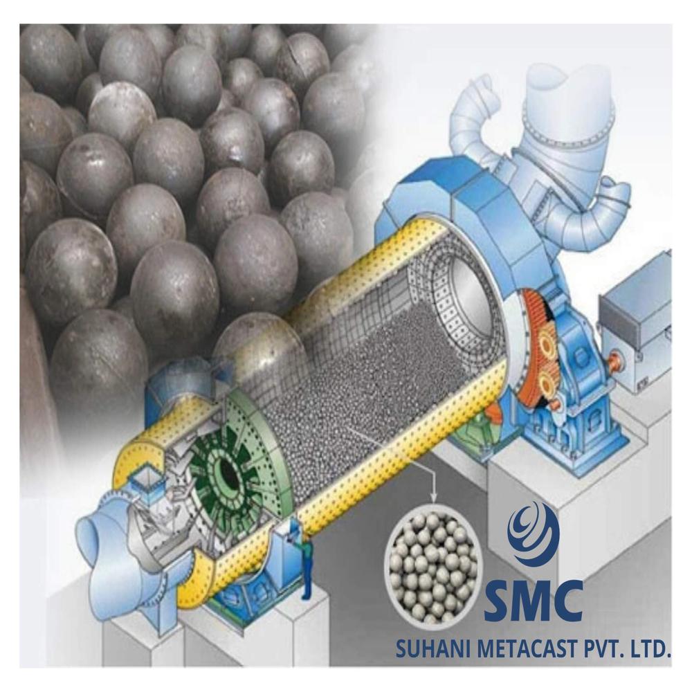 High Chrome 16-18 % Cast Steel Grinding Media Ball Size 50 MM