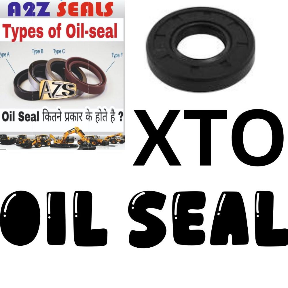 Xto Oil Seal - Nitrile Rubber/metal, 60x80x10mm, Black | Dual-lip, Press Fit, Corrosion Resistant, Iso/ts 16949 Certified