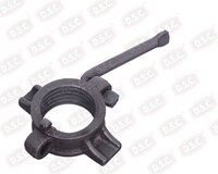L Type Handle Scaffolding Prop Nut - Cast Iron, Black, Heavy-duty Threads, Welded L-handle