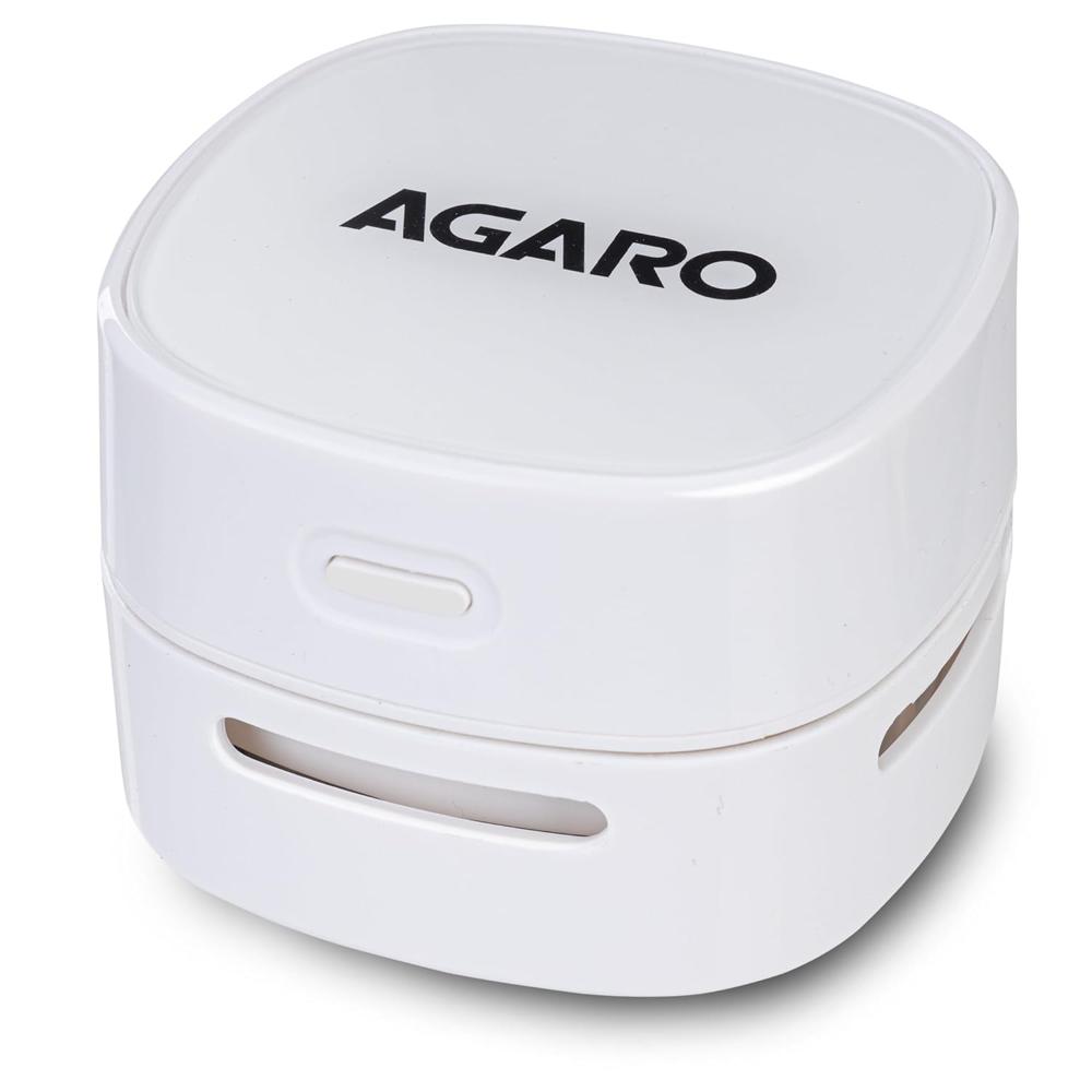 AGARO Crown Mini Desk Vacuum Cleaner, Battery Operated, Use Upto 2.5 Hours, Mini Cordless Sweeper for Cleaning 34210