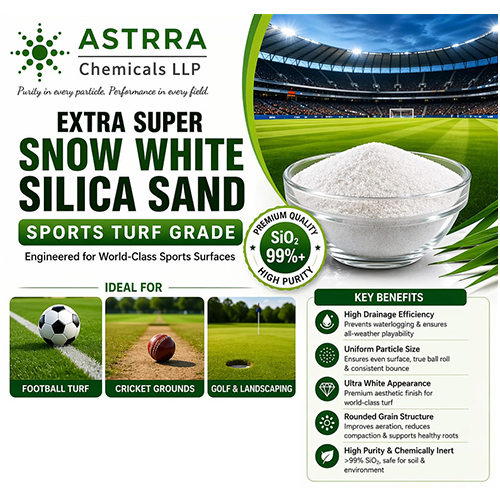 Extra Super Snow White Crystalline Silica Sand
