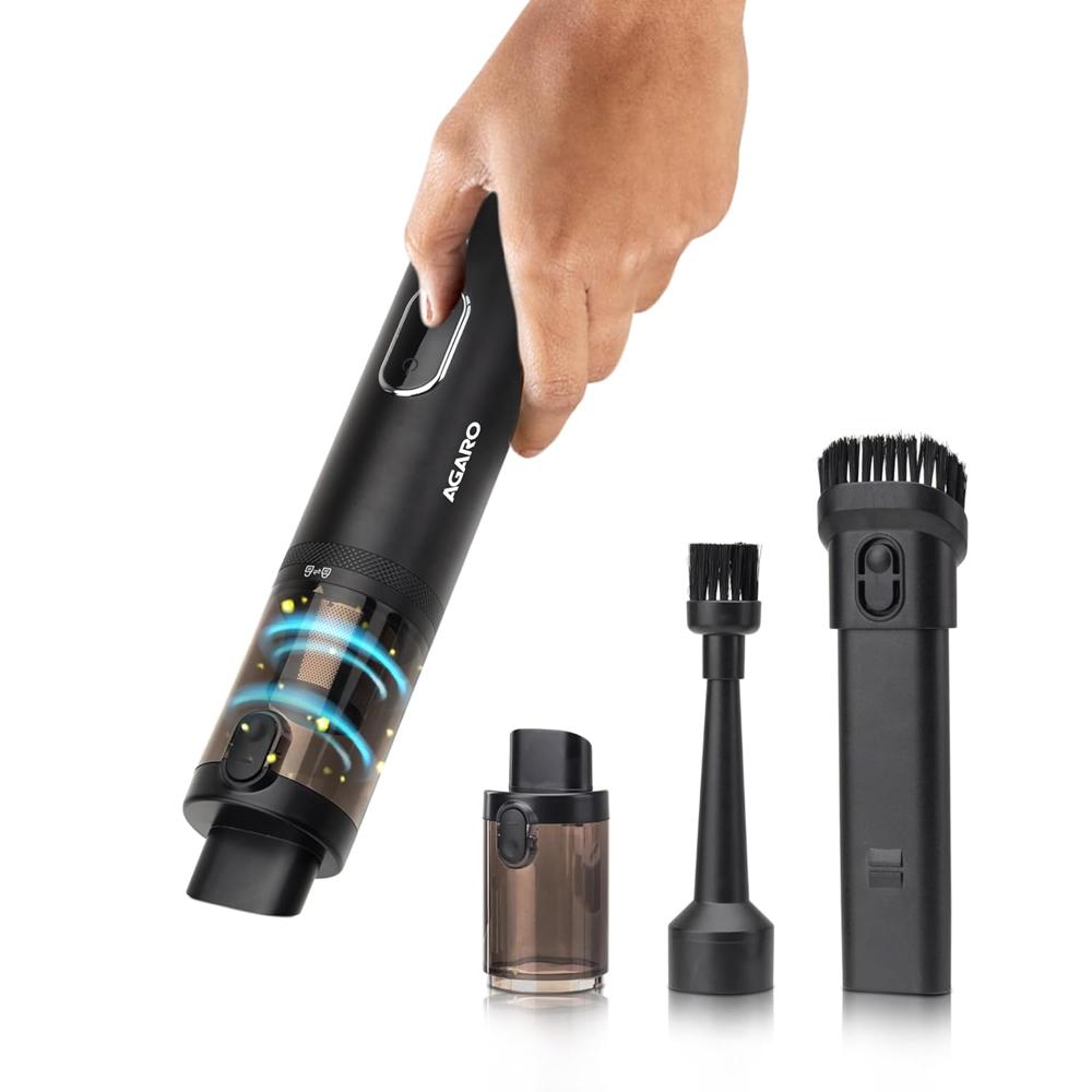AGARO Royal Mini Hand Held Vacuum Cleaner, Portable Car Vacuum, 13 kPa Powerful Suction Vacuum Cleaner, Low Noise, 34218