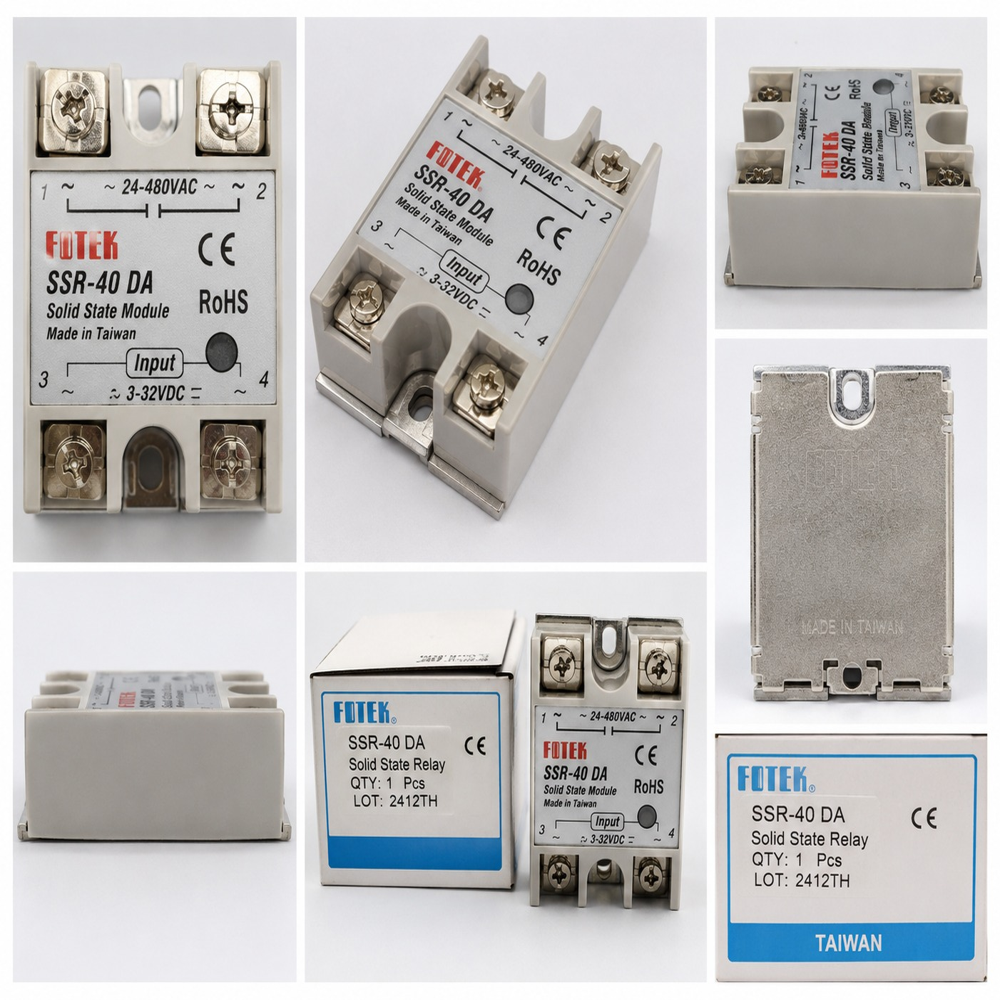 Fotek 24-480 Vac Ssr-40 Da Solid State Module Made In Talwan