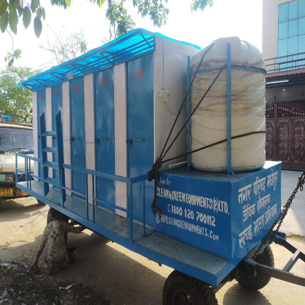 Prefab Galvanised Bio- Toilet 10 Seater Mounted on Trailer Chassis 4IS 4EH 2UH 0B