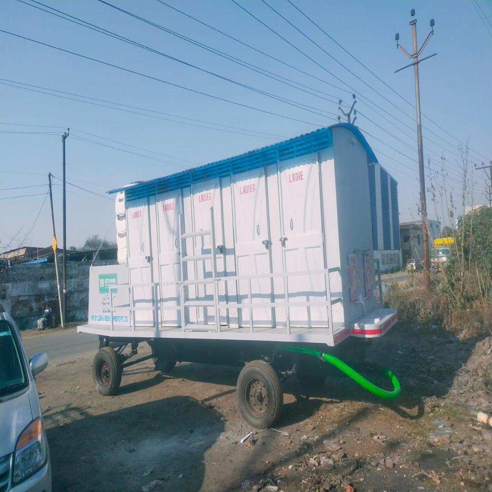 Prefab Galvanised Bio- Toilet 10 Seater Mounted on Trailer Chassis 4IS 4EH 2UH 0B